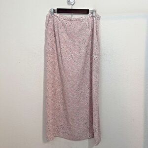 Vintage Casual Corner Womens 90s Y2K Maxi Skirt Floral Size 14 cottagecore girly
